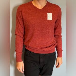 Croft & Barrow Red V-Neck Sweater
